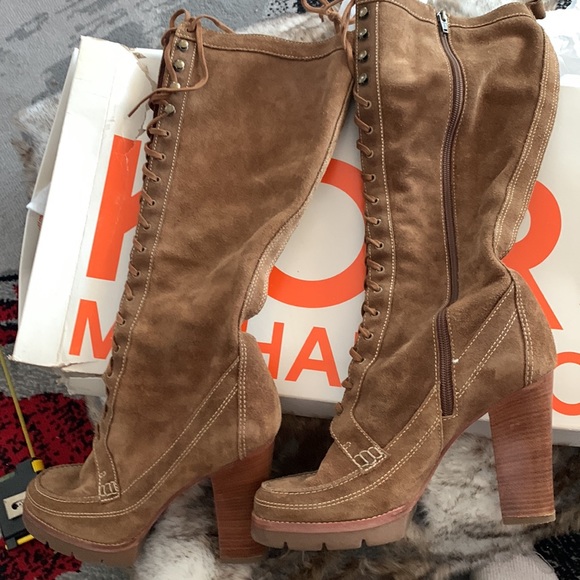Kors Michael Kors Aquarius Suede Boots - Picture 2 of 14